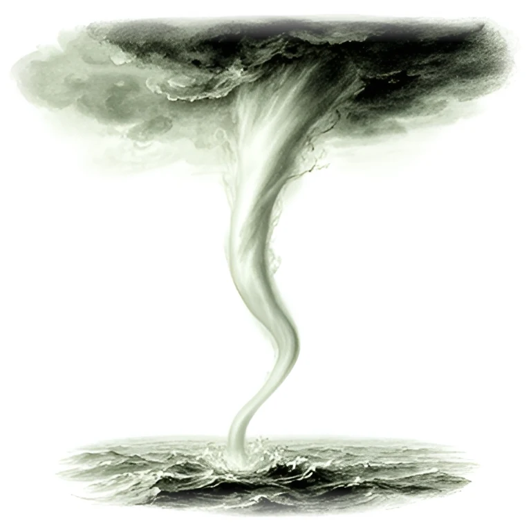 Pareidolia in fractal patterns, its storm